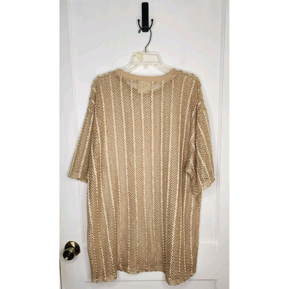 Vintage 90s Y2K Hip Hop History Mesh Camp Club Shirt Men 2XL Gold - Picture 2 of 5